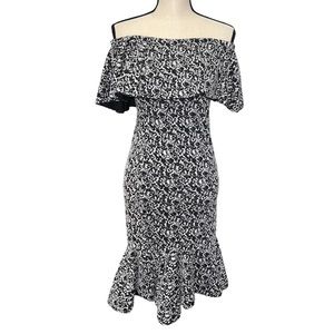 LuLaRoe Cici Mermaid Dress In Black White